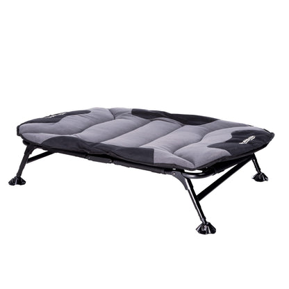 Momarsh Elevated Dog Cot with Washable Soft Pad & Folding Frame for Travel & Home Use | All in One Home Cot with Non Slip Feet | Large Portable Dog Bed | Perfect Padded Pet Bed System for Dogs