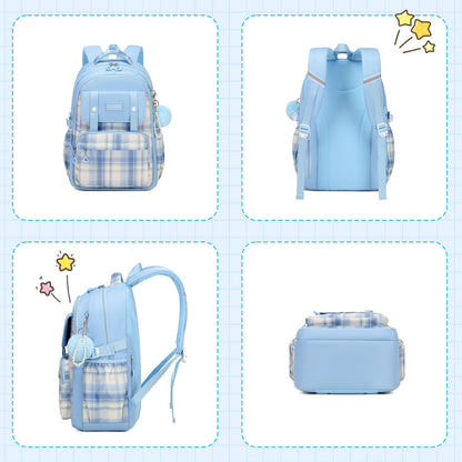 MUSEVOS Girls Backpack, Ideal School Backpack for Girls from Elementary to Teen Years, Kawaii Bookbag Cute Large Capacity