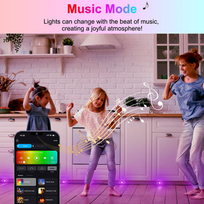 Smart WiFi LED Deck Lights 30 Pack, APP Control RGB Outdoor Lighting for Patio Deck Steps Landscape, Φ1.22" Low Voltage 12V Recessed Deck Lights Waterproof IP67,Compatible with Alexa/Google Home