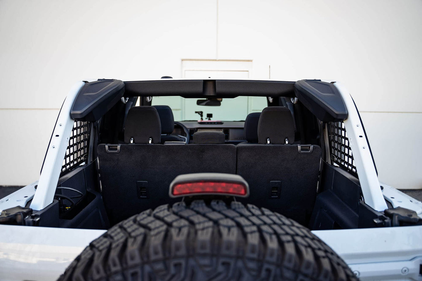DV8 Offroad Rear Window Molle Panels for 2021-2026 Ford Bronco 4-Door | Includes Passenger & Driver Side Panels | Mount Molle Bags, Med Kits, Tools, & Other Accessories | Run with or Without Hardtop