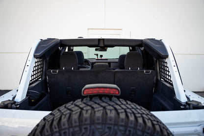 DV8 Offroad Rear Window Molle Panels for 2021-2026 Ford Bronco 4-Door | Includes Passenger & Driver Side Panels | Mount Molle Bags, Med Kits, Tools, & Other Accessories | Run with or Without Hardtop