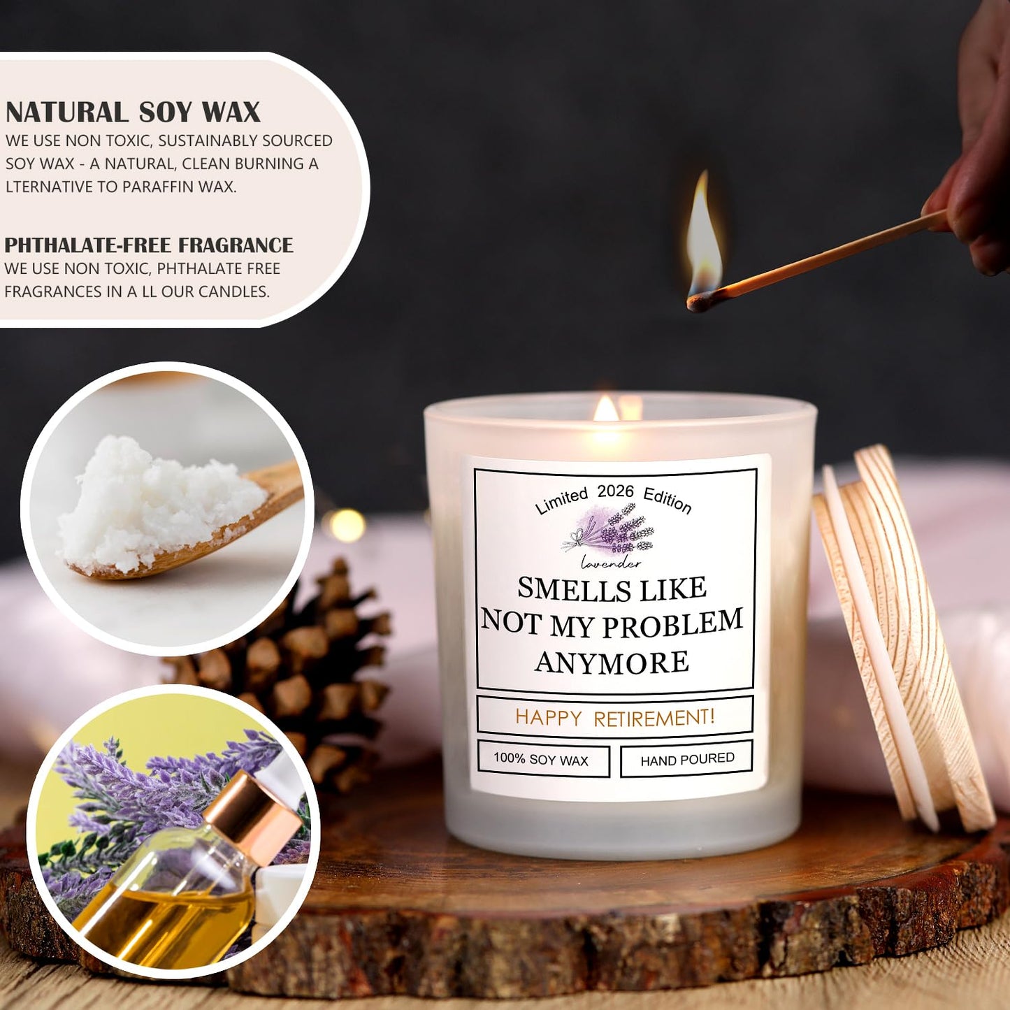 Retirement Gift for Woman, Retirement Gifts for Men Women Farewell Gifts for Coworker Teachers Friends Boss 2026 Leaving Goodbye, Best Cool Happy Retired Party Decorations Banner Card Candles Gift