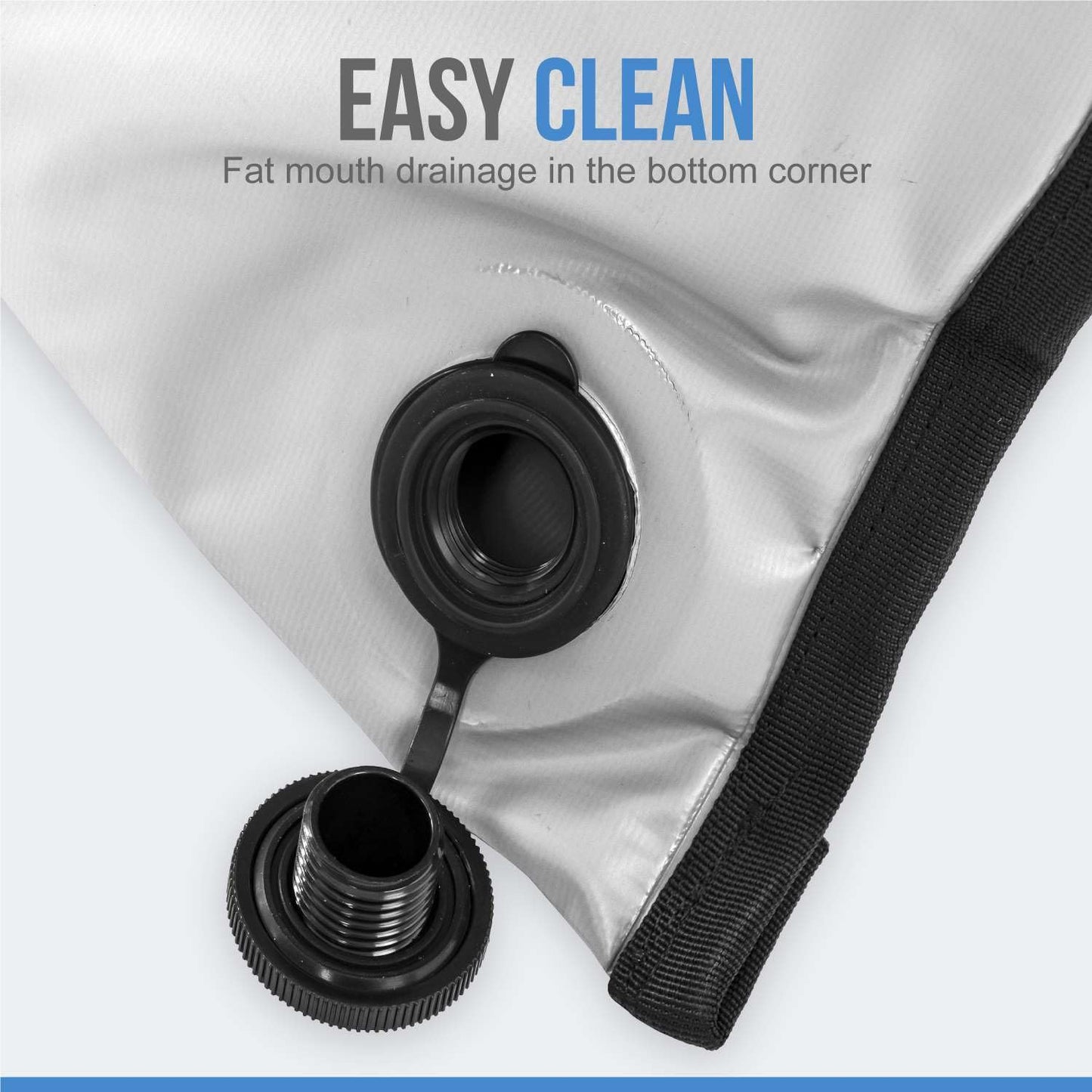 Flat PVC Tarpaulin Insulated Fish Cooler Kill Bag - Waterproof Fishing Cooler Bag with Easy Grip Carry Handles - Portable Soft Cooler - 3 Sizes