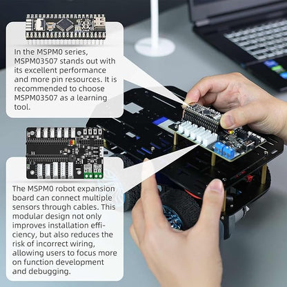 Yahboom Smart Chassis Car 2WD Kit with 520 Encoder MotorAluminum Alloy Framewith Expansion Board Driverfor DIY Educational Robot Car Kit(Unassembled) Without Battery