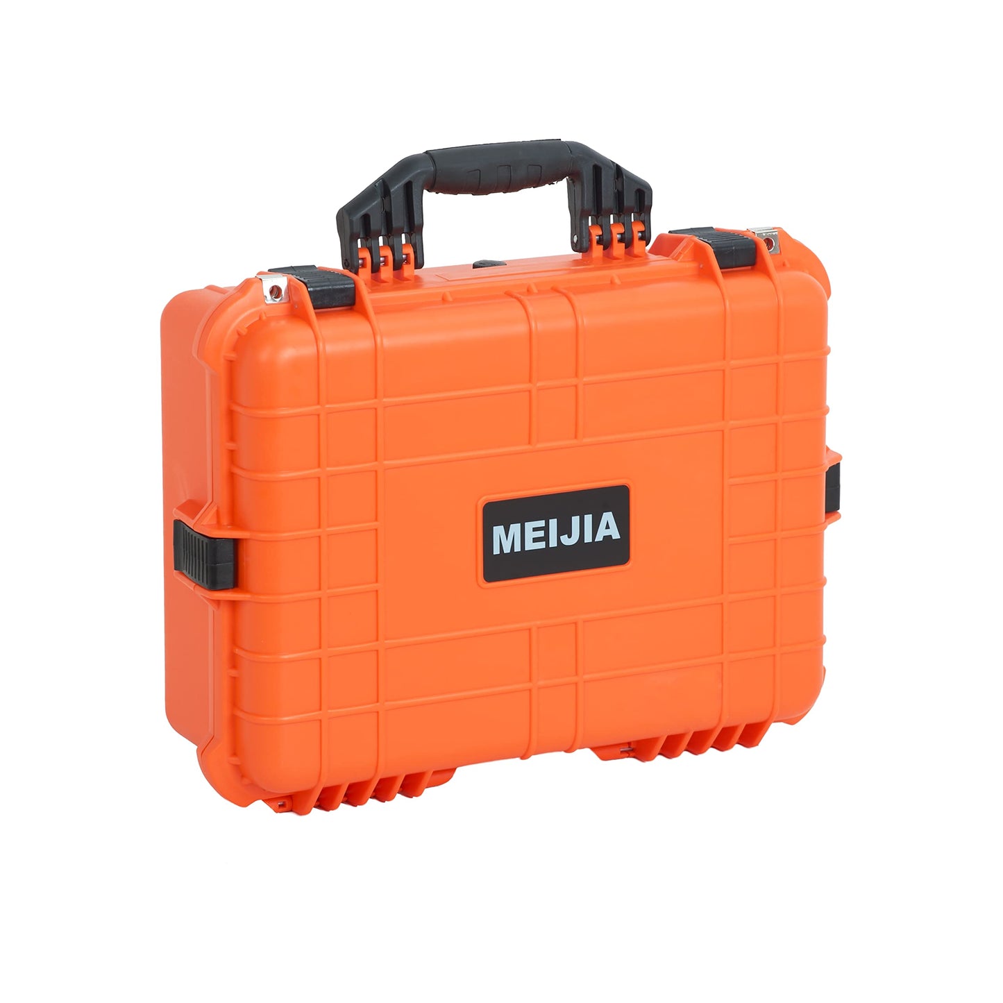 MEIJIA Portable IP67 Waterproof Protective Case,Hard Camera Case,Customized Fit Foam Inserted,Fit for Camera, Equipments, Lens,Drones,19.78“X15.77"x7.41"(Orange)