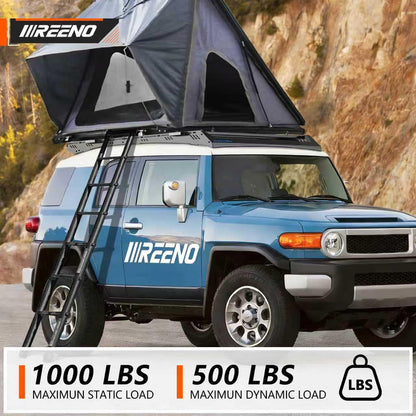 IIIREENO Overland Roof Rack Platform for Toyota FJ Cruiser 2007–2016, Heavy Duty Aluminum Roof Rack, 1000 lbs Static / 500 lbs Dynamic Load, LED Light Bar Compatible, No-Drill Installation