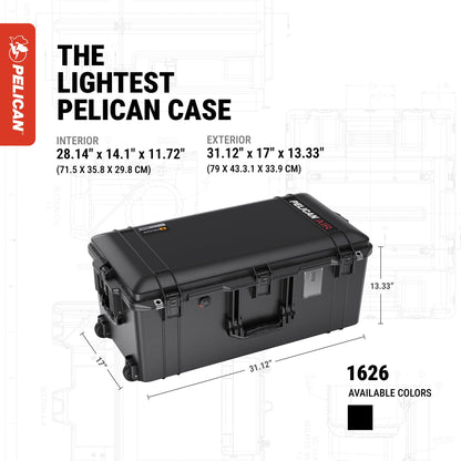 Pelican 1626 Air Case No Foam (Black)