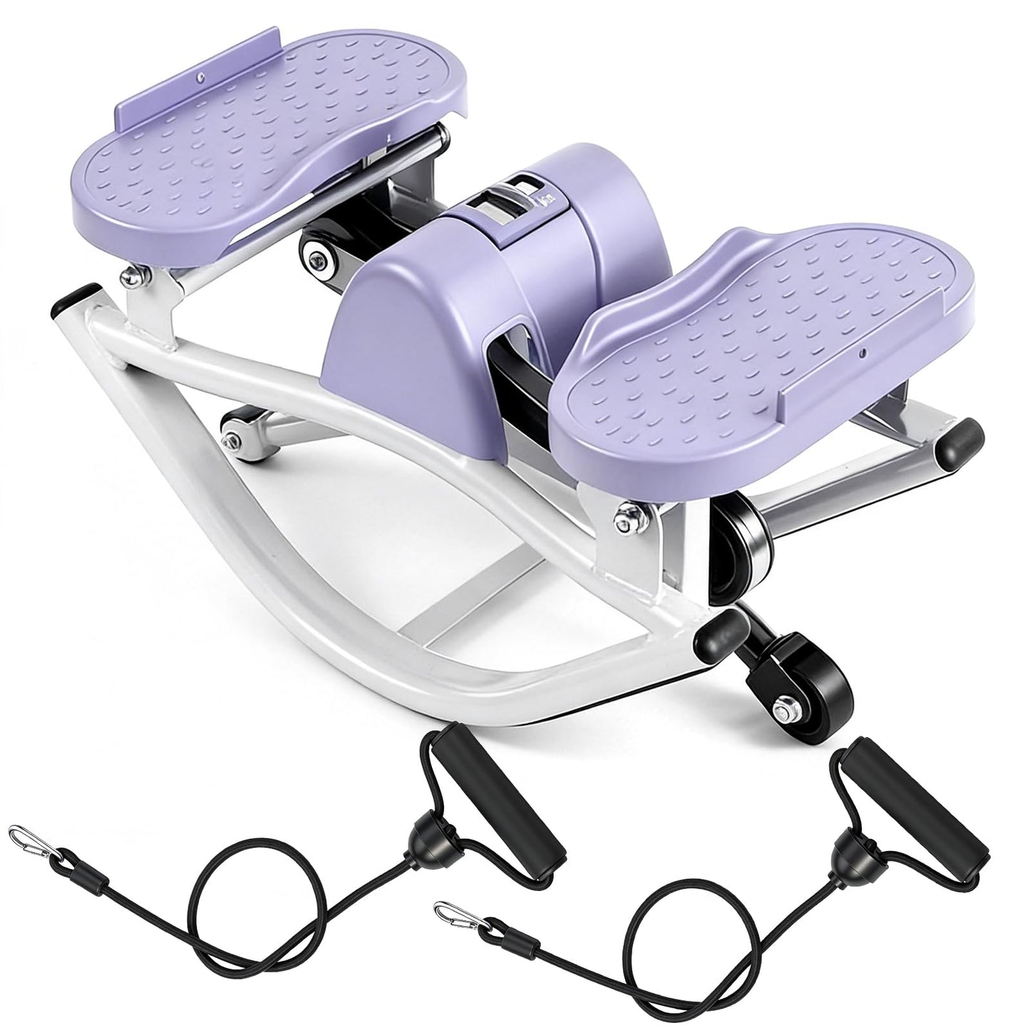 Rock Fitness Stepper, Portable Step Rocker Side to Side at Home, Aerobic Workout Machine Fitness Equipment Suitable for Apartment and Dormitory (Purple)