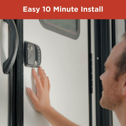 RVLOCK Compact RV Lock Keyless Entry, Secure Replacement for Camper Latch, Great RV Door Lock Replacement for Trailers with Patented Security Technology
