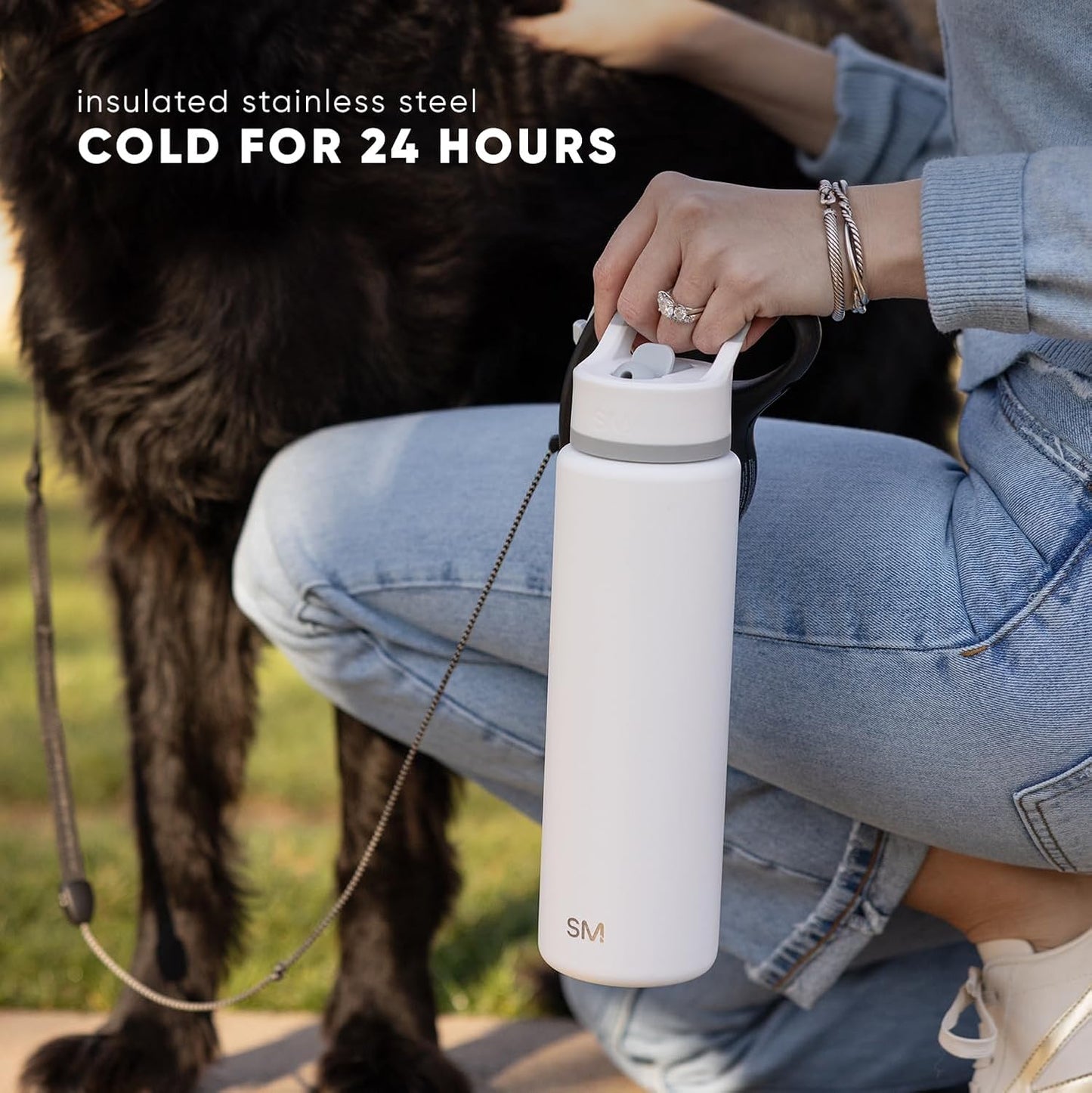 Simple Modern Kids Water Bottle - Vacuum Insulated Stainless Steel Flask | 18oz Lavender Mist, BPA-Free