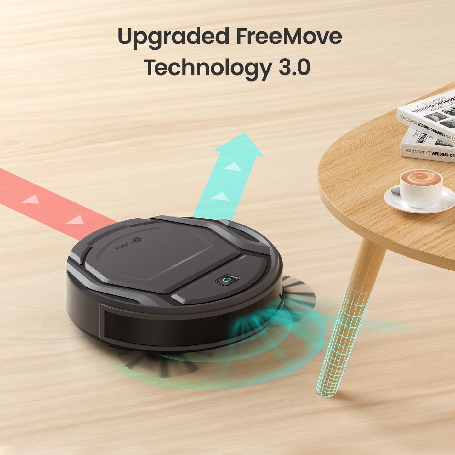 Lefant Robot Vacuum Cleaner Slim Quiet,2200Pa Powerful Suction,120 Mins Runtime,6 Cleaning Modes,Wi-Fi/App/Alexa,Self-Charging Pet Hair Robotic Vacuum Ideal for Hard Floor,Low-Pile Carpet,M210 Pro