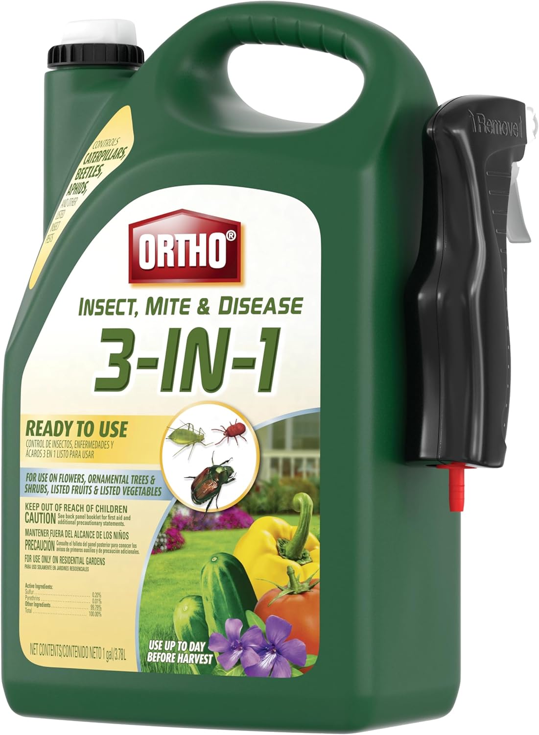 Ortho 3-in-1 Insect Mite & Disease Control - Ready-to-Use 1 Gallon Solution