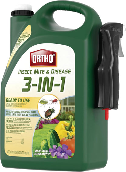 Ortho 3-in-1 Insect Mite & Disease Control - Ready-to-Use 1 Gallon Solution