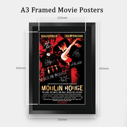 HWC Trading Moulin Rouge Gifts Printed Signed Autograph Picture for Movie Memorabilia Fans - 16" x 12" Framed