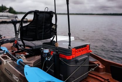 Wilderness Systems Kayak Crate - 4 Rod Holders - Kayak and Boat Tackle Storage - Fits Anglet Boats