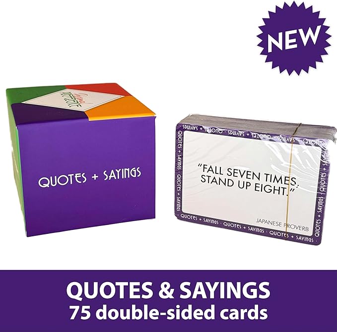 Expansion Pack Set with 3 All-New Categories x 150 Cards Each (Concepts + Ideas Art + Photography Quotes + Sayings)