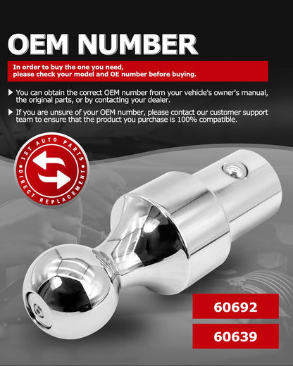 1ST 60692 Puck System Gooseneck Hitch Ball Kit for Ford F250 F350 F450 2013-2025, for Chevrolet Silverado, for GMC Sierra for Nissan Titan XD 2016-2025, 30000 lbs GTW/ 7500 lbs VTW, 2-5/16 Inch Ball