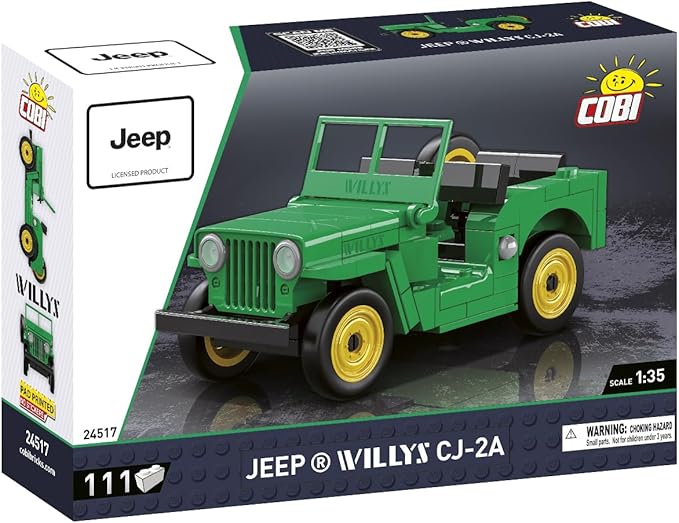 COBI Jeep Willys CJ-2A (Green) Building Set 111 Pieces