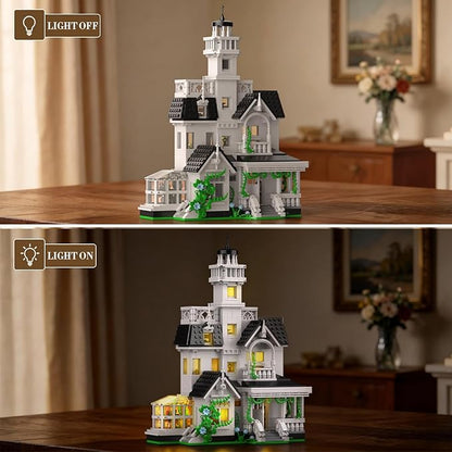 Magic House Building Set Owens House Building Blocks with LED Light Architecture Decor Model Kit Gifts for Adults Teens Age 14+(1162 PCS)