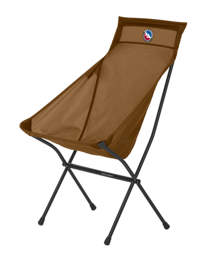 Big Agnes Big Six Camp Chair - High & Wide Camping Chair with Aircraft Aluminum Frame, Brown Sugar