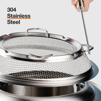 Solo Stove Ranger Shield - Durable Stainless Steel Spark Protector Mesh Screen for Fire Pits, Keeps Pops and Hot Embers Contained for Safe Outdoor Fires, Includes Shield Removal Tools