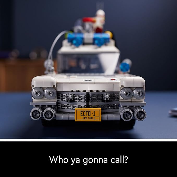 LEGO Icons Ghostbusters ECTO-1 10274 Car Kit Large Set for Adults Gift Idea for Men Women Her Him Collectable Model for Display Nostalgic Home Décor