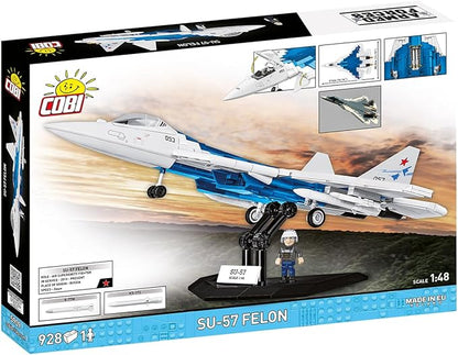 COBI Armed Forces SU-57 Felon Plane Building Set 928 Pieces