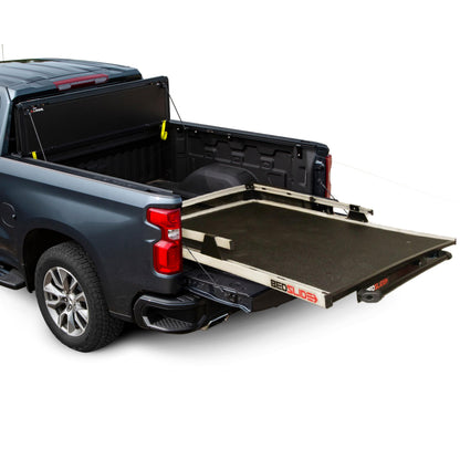 Bedslide 2000 Heavy-Duty Sliding Truck Bed Organizer, 78 x 48-Inch, Capacity 2000 lbs., Truck Bed Storage Tray, Silver
