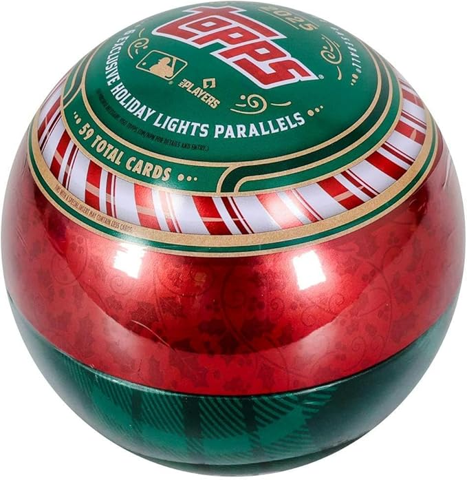 2025 Topps MLB Holiday Baseball Trading Card Tin