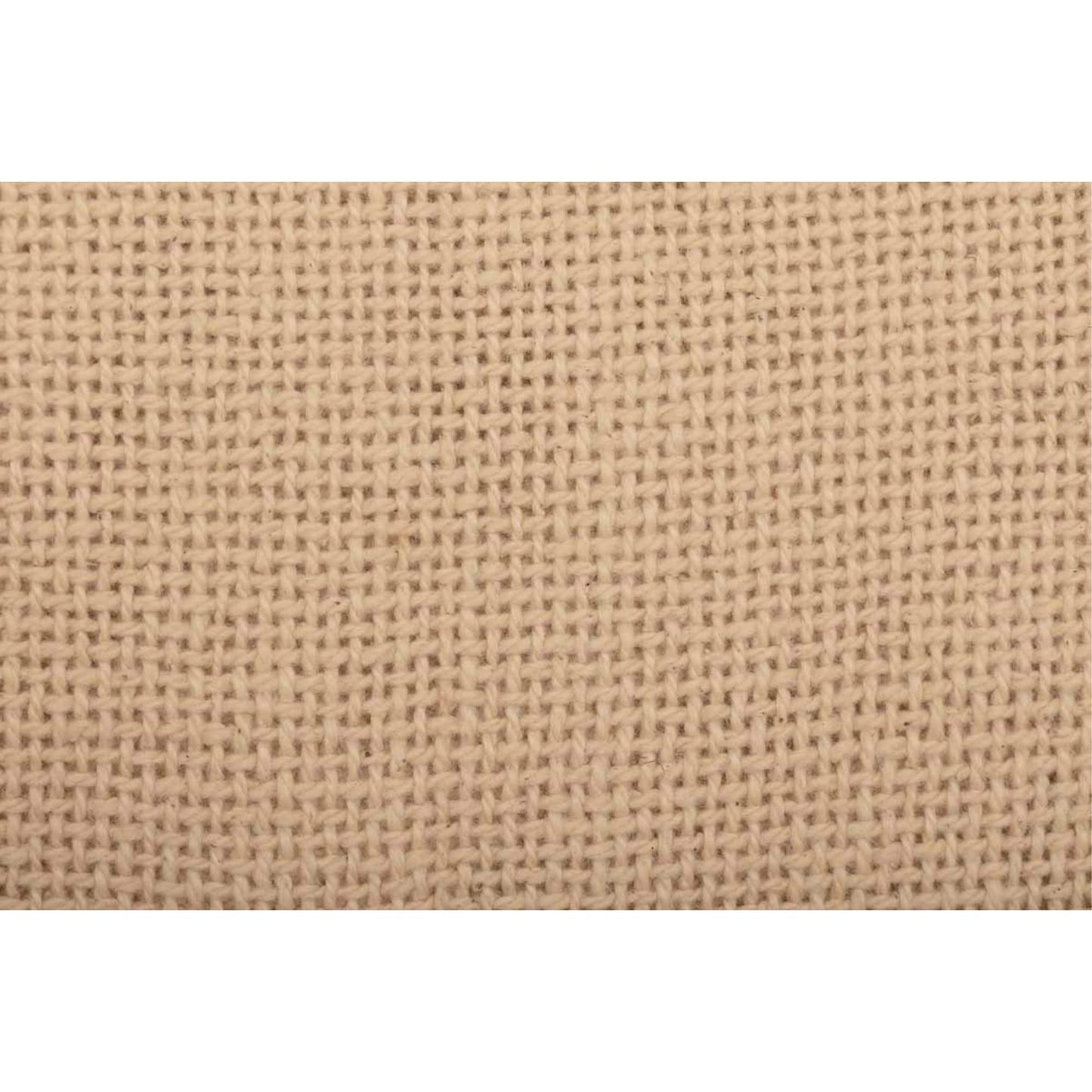 VHC Brands Burlap Fringed Bed-Skirts, Queen, Vintage White Tan