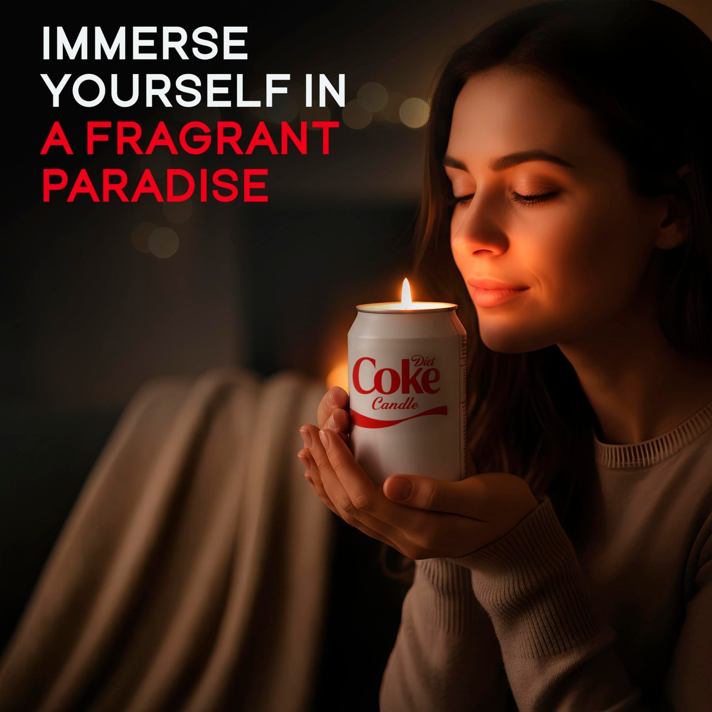 Diet Candle - Smells Like The Real Soda - Cute Candles for Cool Gifts - Funny Candles for Any Occasion - Cute Things for Aesthetic Room Decor - Cool Candle for Cool Things - Christmas Candles