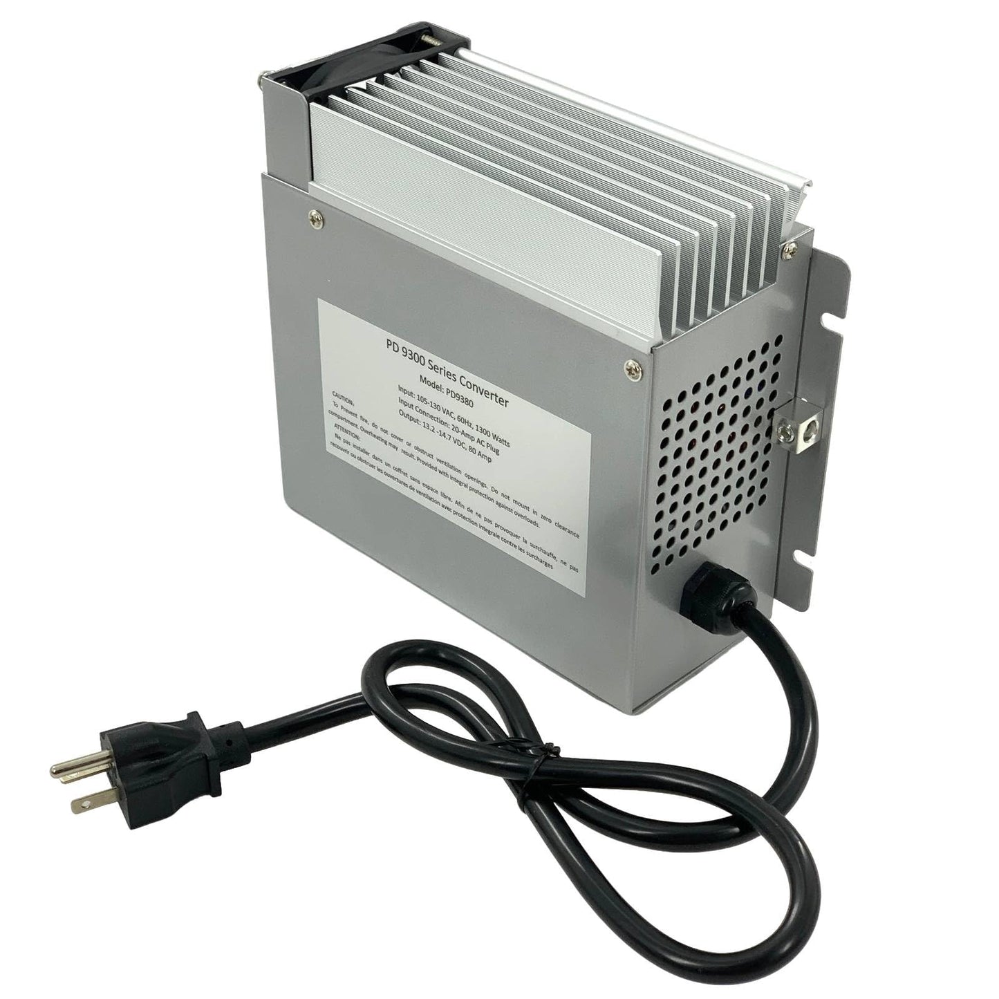 ZHENYUAN PD9380 Power Converter 80Amp 120V to 12V RV Converter/Charger Compatible with PD9300 Series RV Camper Caravans/Trailer/Battery 1300W