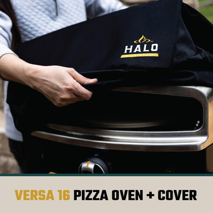 Halo Versa 16 Propane Gas Outdoor Pizza Oven with Rotating Cooking Stone | Portable Appliance for all Outdoor Kitchens | Oven Cover Included