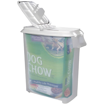 Buddeez 80-Quart Roll-Away Pet and Large Animal Food Dispenser with Scoop
