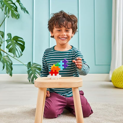 PLUS PLUS Big - Open Play Set - 100 Piece - Rainbow Color Mix Construction Building Stem Toy Interlocking Large Puzzle Blocks for Toddlers and Preschool