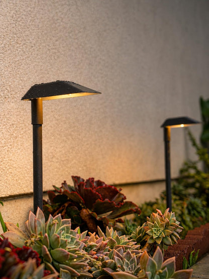 LEONLITE 12-Pack 5CCT Anti-Glare Low Voltage Pathway Lights, 5W Wired LED Landscape Path Lights, Aluminum IP65 Outdoor Landscape Lighting for Walkway Yard, 1800K/2700K/3000K/4000K/5000K, ETL