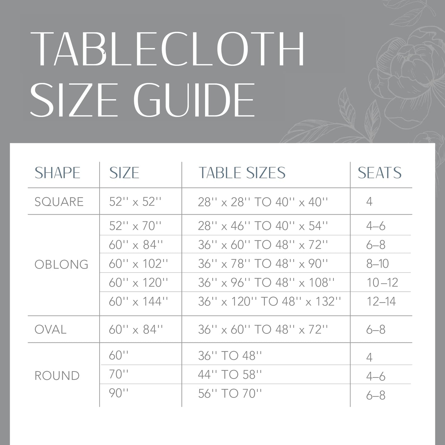 Elrene Home Fashions Savannah Boho Paisley Water- and Stain-Resistant Vinyl Tablecloth with Flannel Backing, 70 Inches X 70 Inches, Round, Gray