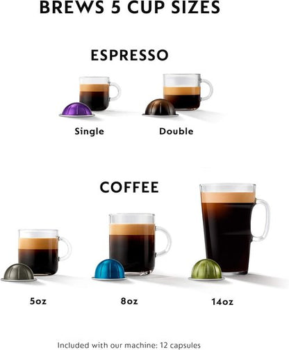 Breville Nespresso Vertuo Coffee & Espresso Maker - Sleek Design for Perfect Brews