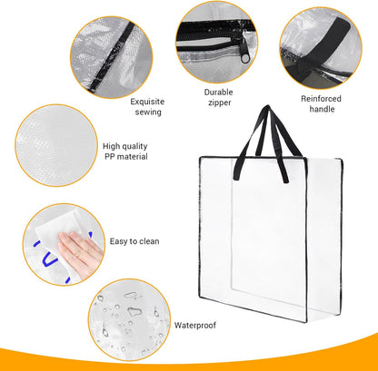 Skiennix Wreath Storage Bag - 26 Inch, 95L Container for Spring & Holiday Decorations | 4-Pack