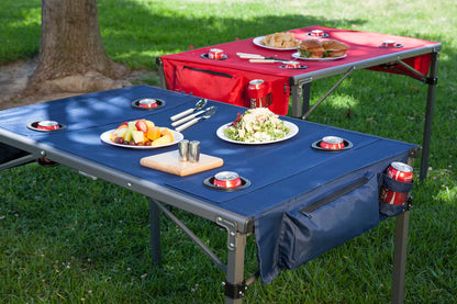 PICNIC TIME NCAA LSU Tigers Soft Top Travel Table, Black, One Size (799-00-179-294-0)