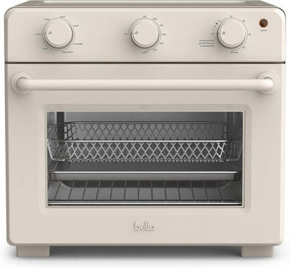 Bella Air Fry Toaster Oven - 7 Cooking Options, Dishwasher-Safe Trays, 1700W, Oatmilk Color