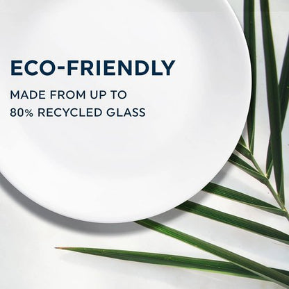 Corelle Vitrelle Salad Plates Set - 9-Inch Lightweight & Chip Resistant | Portofino & Caspian, 6-Piece
