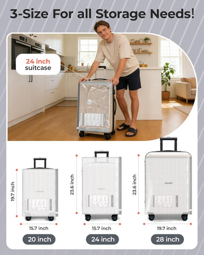 BAGSMART Vacuum Bags - Portable Space Saver with Rechargeable Air Pump | 18-Pack Gray for Travel & Home