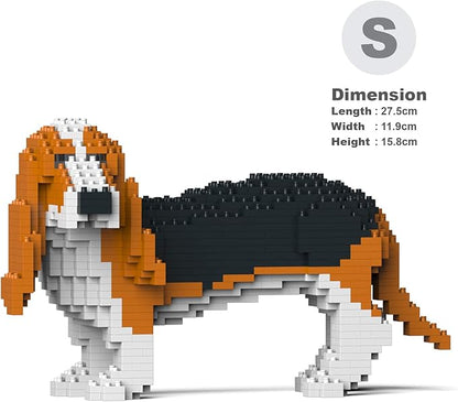 JEKCA Basset Hound 01S-M01 | Dog Plastic Building Blocks | Age 14+