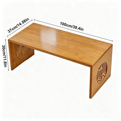 Ekjkldo Folding Coffee Table, Foldable Japanese Floor Table No Assembly, Low Coffee Table for Sitting On The Floor, Small Coffee Tables for Living Room Meditation Tea Room Tatami Dining 39.4 Inch