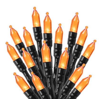 Minetom Halloween String Lights, 100 LED, Waterproof, 39 Feet, Orange, 8 Lighting Modes, Model DMO-S-100