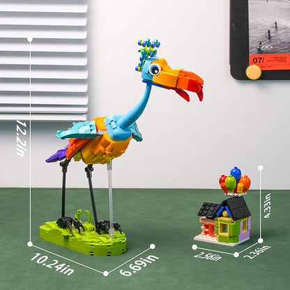 ENJBRICK Kevin Bird Up House Building Sets for AdultsCute Movie Animal Building Toy Set for Girls and Boys Age 8-14 Years Christmas and Birthday Gifts 602 pcs