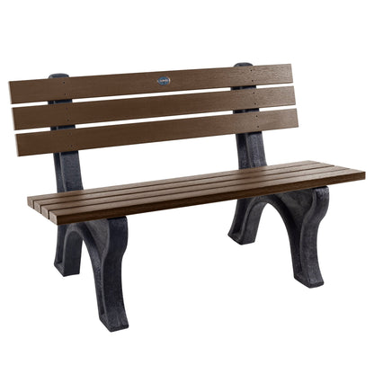 Sequoia Professional Aurora 4 ft Park Bench, Weathered Acorn