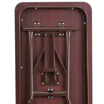 Flash Furniture Frankie Commercial Grade 5-Foot Mahogany Melamine Laminate Folding Training Table