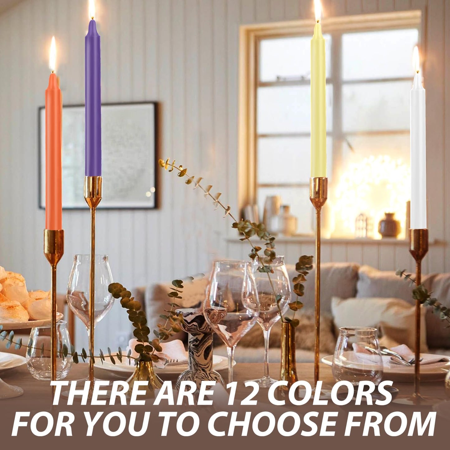 100 Pack Multicolor Spell Chime Candles – Premium Mini Unscented Taper Candles for Rituals, Prayer, Meditation, Altar, Spells – 4" Tall – Ideal for Witches & Spiritual Practices